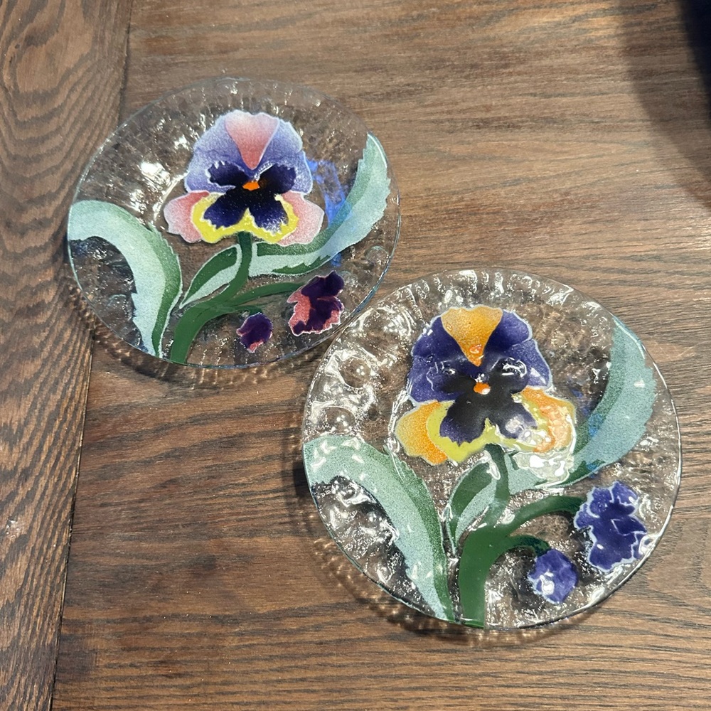 Sydenstricker Set of Two Glass Plates